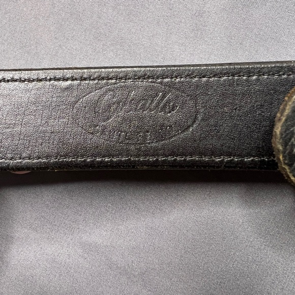 Vintage Navajo Yazzie Sterling silver turquoise & lapis belt caballo leather - Picture 8 of 16